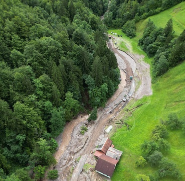 Petačev graben po poplavah (Foto: Anže Košir)