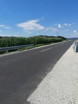 Po prenovi cestnega odseka